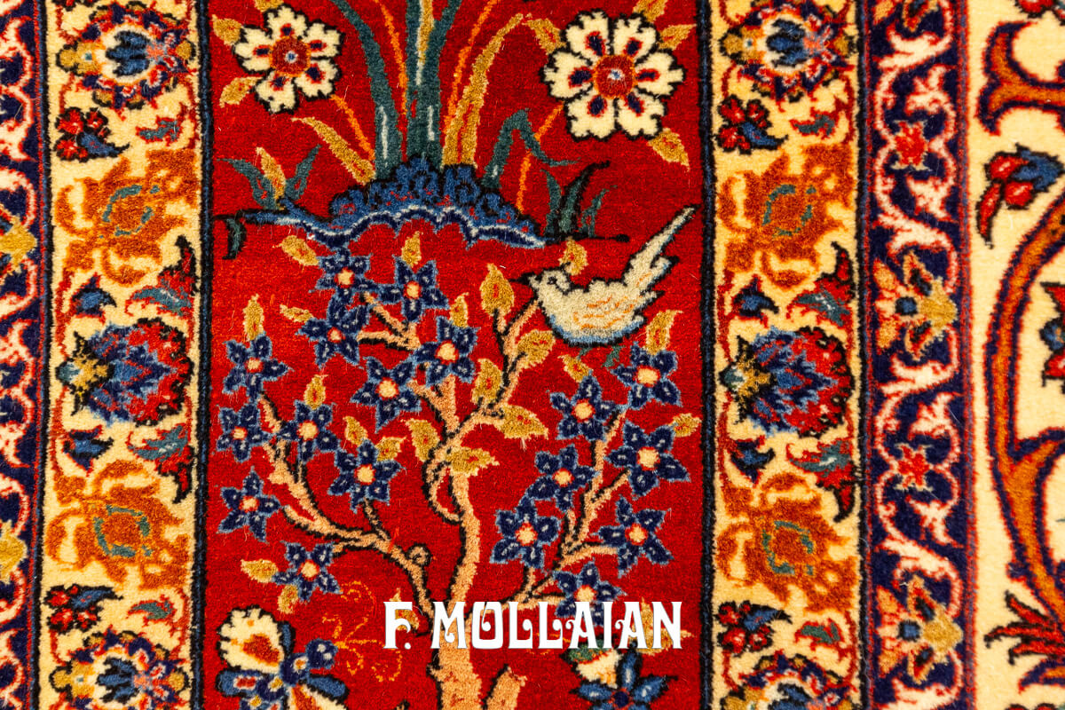 Tappeto Isfahan Disegno Classico Floreale n°:806647